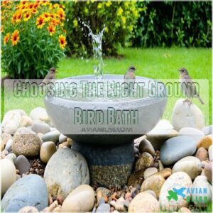 Choosing The Right Ground Bird Bath