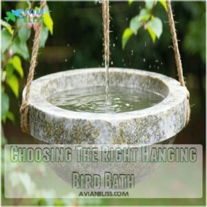 Choosing The Right Hanging Bird Bath