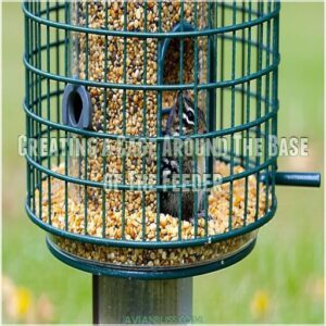 Creating a Cage Around The Base of The Feeder