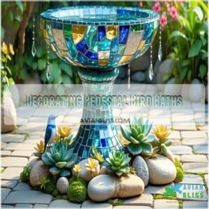 Decorating Pedestal Bird Baths