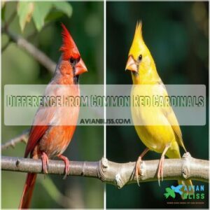 Difference From Common Red Cardinals