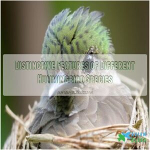 Distinctive Features of Different Hummingbird Species