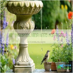 DIY Pedestal Bird Bath Projects