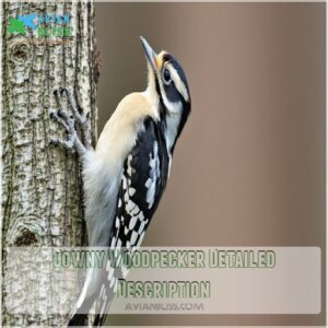 Downy Woodpecker Detailed Description