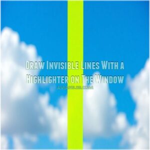 Draw Invisible Lines With a Highlighter on The Window