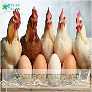 Egg Laying Frequency by Breed