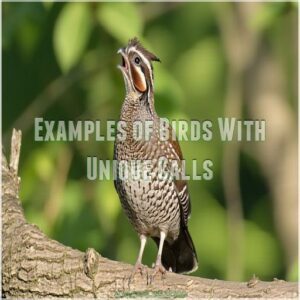 Examples of Birds With Unique Calls