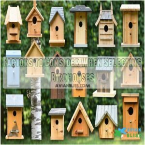 Factors to Consider When Selecting Birdhouses