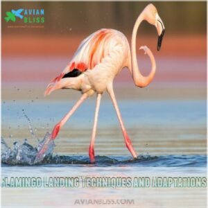 Flamingo Landing Techniques and Adaptations