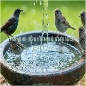 Ground Bird Bath Maintenance Essentials