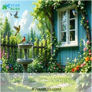 Ground Bird Bath Placement Tips