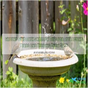 ground bird bath shallow