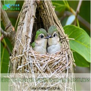 Growth Timeline for Hummingbird Nestlings