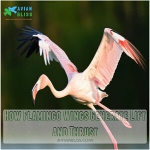 How Flamingo Wings Generate Lift and Thrust