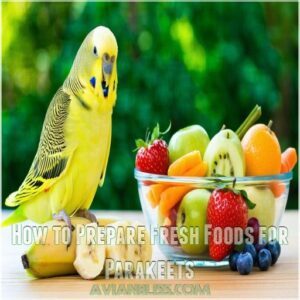 How to Prepare Fresh Foods for Parakeets