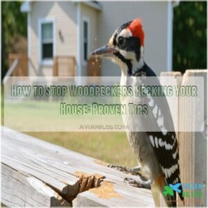 how to stop woodpeckers from pecking your house