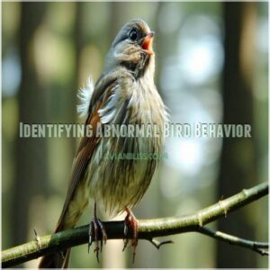 Identifying Abnormal Bird Behavior