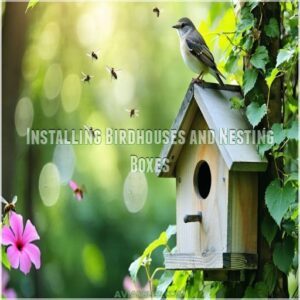 Installing Birdhouses and Nesting Boxes