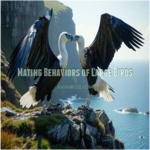 Mating Behaviors of Large Birds