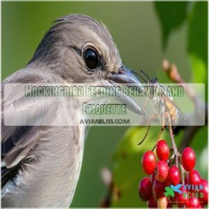 Mockingbird Feeding Behavior and Etiquette