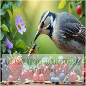 Natural Diet of Mockingbirds in The Wild