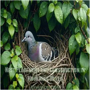 Nest Placement and Construction in Mourning Doves