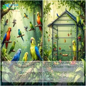 Parakeet Lifespan in Captivity Vs. Wild