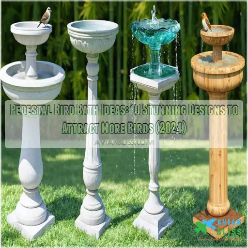 pedastal bird bath ideas