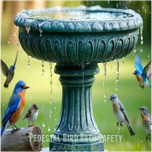 Pedestal Bird Bath Safety