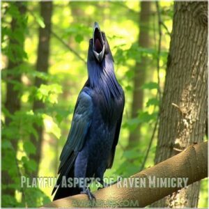 Playful Aspects of Raven Mimicry