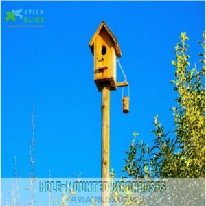 Pole-Mounted Birdhouses