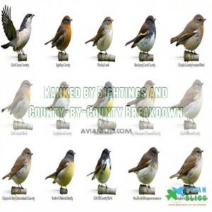 Ranked by Sightings and County-by-County Breakdown