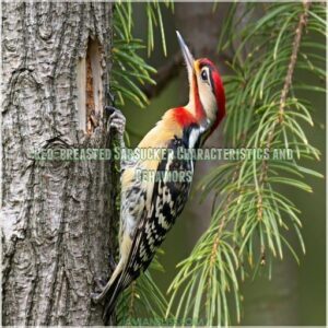 Red-breasted Sapsucker Characteristics and Behaviors