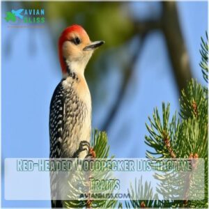 Red-Headed Woodpecker Distinctive Traits