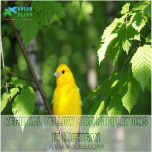 Regional Yellow Bird Populations in Michigan