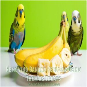 Removing Banana Peels or Using Them as Treats