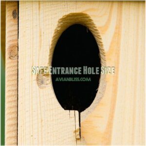 Safe Entrance Hole Size