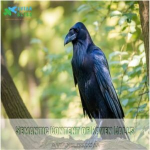 Semantic Content of Raven Calls