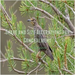 Shape and Size Alterations for Concealment