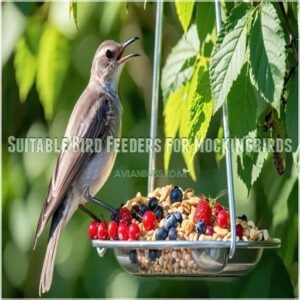 Suitable Bird Feeders for Mockingbirds