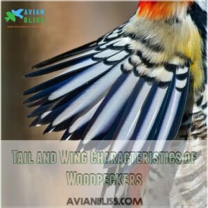 Tail and Wing Characteristics of Woodpeckers