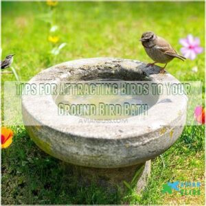 Tips for Attracting Birds to Your Ground Bird Bath