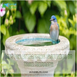 Tips for Attracting Bluebirds to Your Birdbath