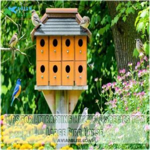 Tips for Attracting Multiple Species to a Large Bird House