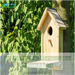 Tips for Installing a Birdhouse With Removable Floor