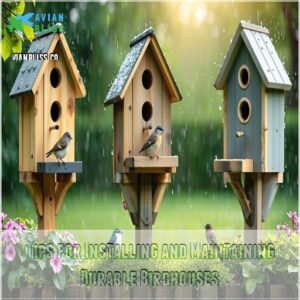 Tips for Installing and Maintaining Durable Birdhouses