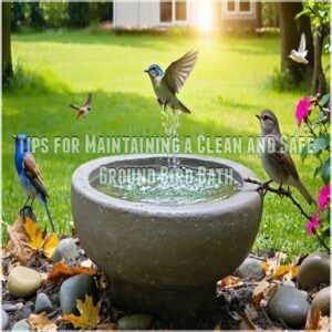 Tips for Maintaining a Clean and Safe Ground Bird Bath