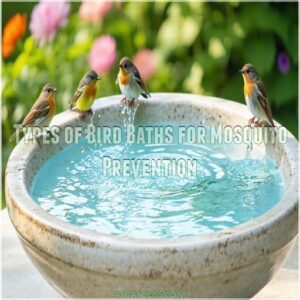 Types of Bird Baths for Mosquito Prevention