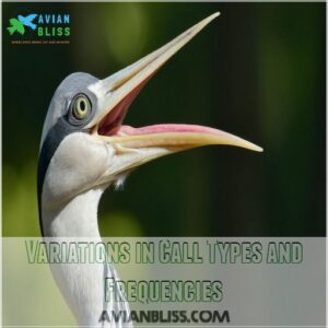 Variations in Call Types and Frequencies