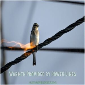 Warmth Provided by Power Lines